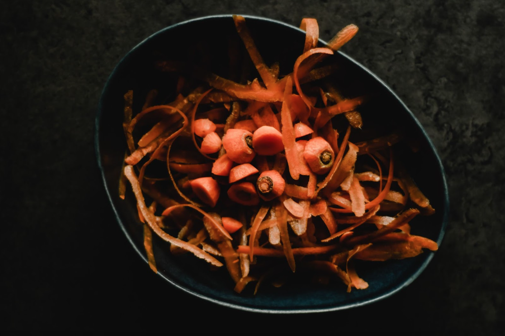 carrot peels